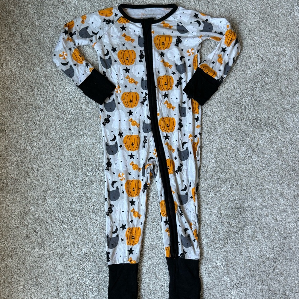 Little Sleepies Halloween Zip Up Pajamas